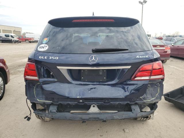 4JGDA5HB3GA728297 - 2016 MERCEDES-BENZ GLE 350 4MATIC BLUE photo 6