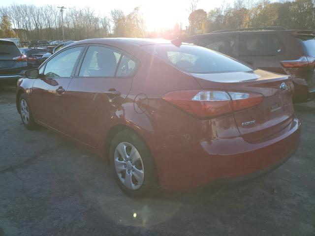 KNAFX4A60F5426442 - 2015 KIA FORTE LX RED photo 2