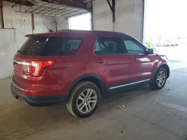 1FM5K8D80JGA34779 - 2018 FORD EXPLORER XLT برغندي صورة 3
