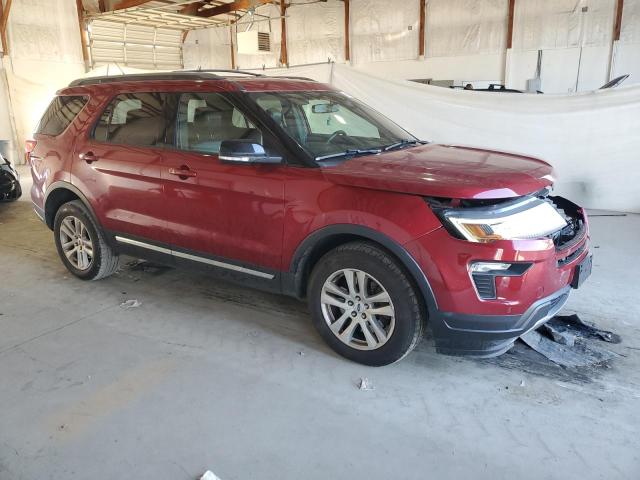 1FM5K8D80JGA34779 - 2018 FORD EXPLORER XLT برغندي صورة 4