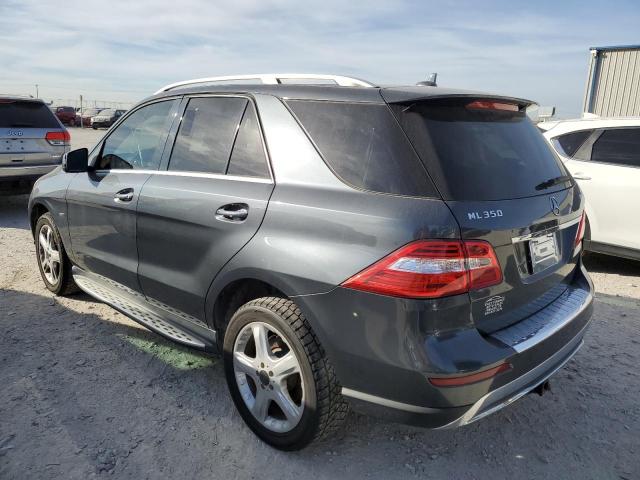 4JGDA2EB8CA031799 - 2012 MERCEDES-BENZ ML 350 BLUETEC GRAY photo 2