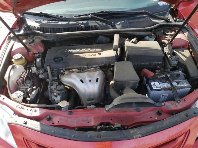 4T1BE46K87U192731 - 2007 TOYOTA CAMRY CE RED photo 11