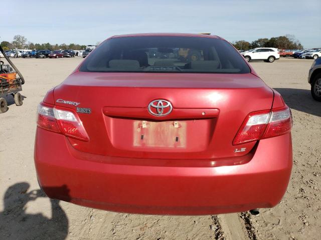 4T1BE46K87U192731 - 2007 TOYOTA CAMRY CE RED photo 6