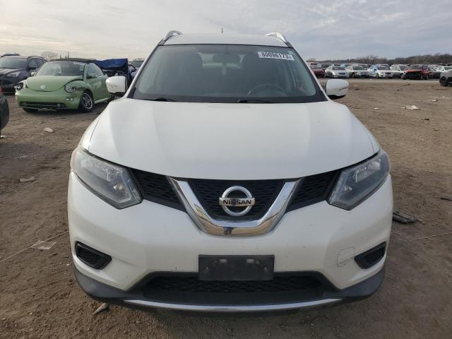 KNMAT2MV9FP524664 - 2015 NISSAN ROGUE S WHITE photo 5