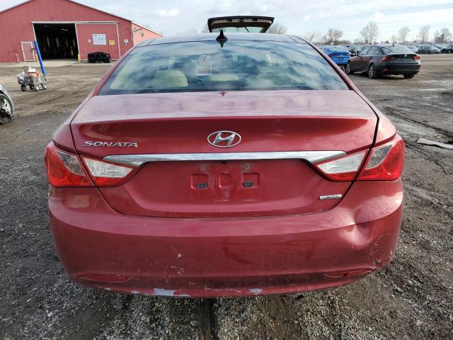 5NPEC4AC8DH696841 - 2013 HYUNDAI SONATA SE RED photo 6