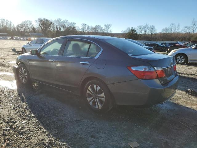 1HGCR2F37DA158532 - 2013 HONDA ACCORD LX GRAY photo 2