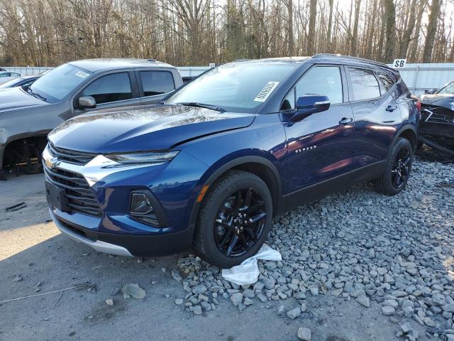 3GNKBHR48NS212336 - 2022 CHEVROLET BLAZER 2LT BLUE photo 1