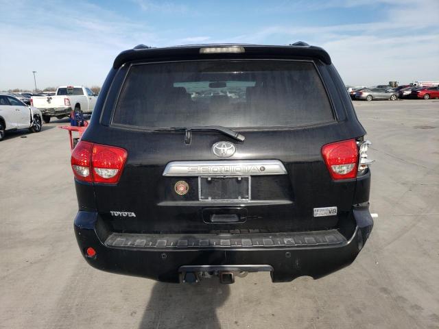 5TDZY68A38S008313 - 2008 TOYOTA SEQUOIA LIMITED BLACK photo 6