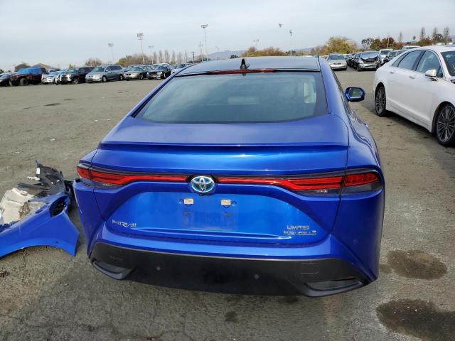 JTDAAAAA3MA002212 - 2021 TOYOTA MIRAI XLE BLUE photo 6