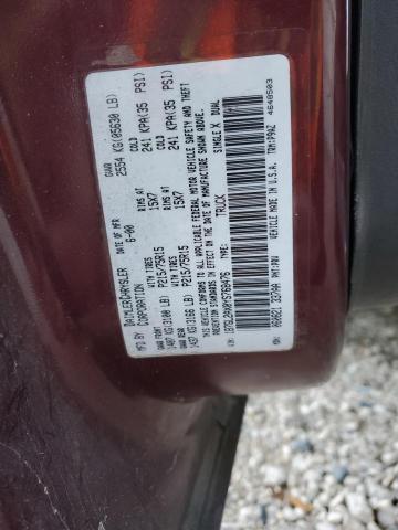 1B7GL2AX0YS768476 - 2000 DODGE DAKOTA QUAD MAROON photo 12