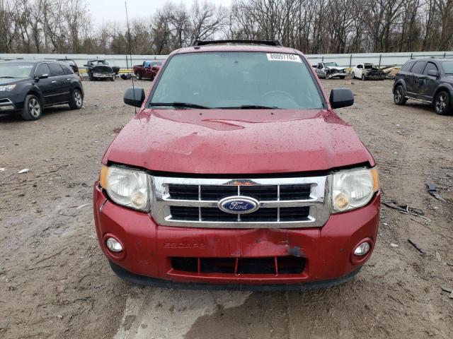 1FMCU0DG6BKB59245 - 2011 FORD ESCAPE XLT BURGUNDY photo 5