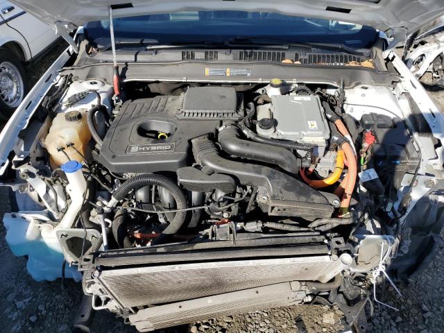 3FA6P0MU0KR117542 - 2019 FORD FUSION SEL WHITE photo 11