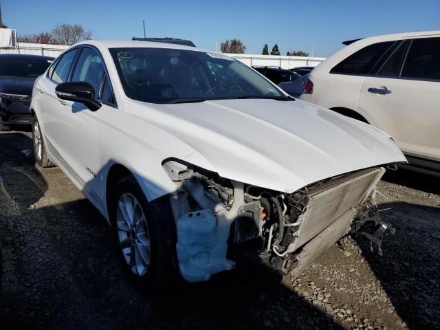 3FA6P0MU0KR117542 - 2019 FORD FUSION SEL WHITE photo 4