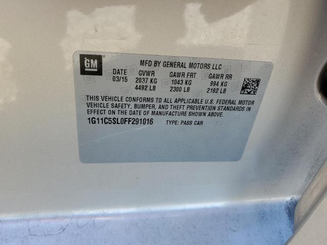 1G11C5SL0FF291016 - 2015 CHEVROLET MALIBU 1LT Алтын фото 12