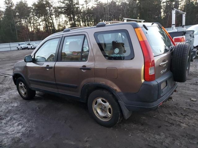 JHLRD68434C006551 - 2004 HONDA CR-V LX BROWN photo 2