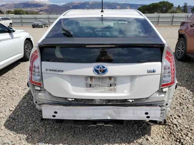 JTDKN3DU5D1686657 - 2013 TOYOTA PRIUS WHITE photo 6