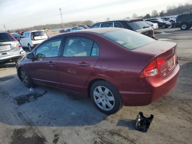 1HGFA16546L146958 - 2006 HONDA CIVIC LX RED photo 2