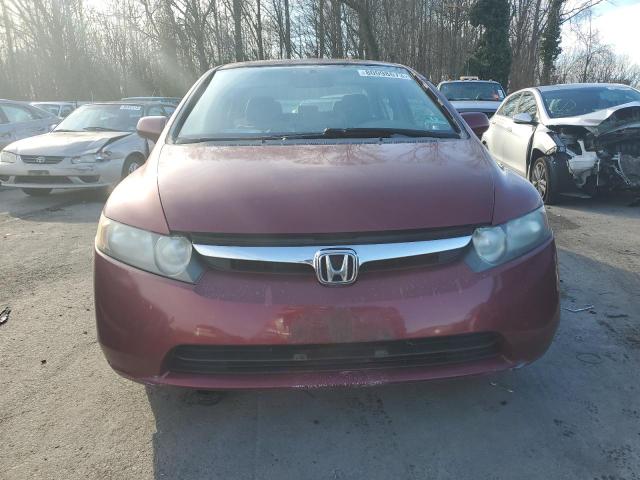 1HGFA16546L146958 - 2006 HONDA CIVIC LX RED photo 5