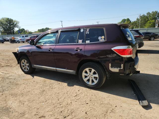 5TDZA3EH8BS009422 - 2011 TOYOTA HIGHLANDER BASE Բորդո լուսանկար 2