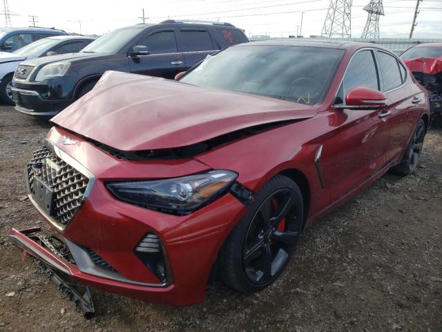 KMTG34LE5MU076446 - 2021 GENESIS G70 PRESTIGE RED photo 1