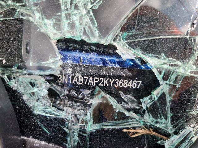 3N1AB7AP2KY368467 - 2019 NISSAN SENTRA S BLUE photo 12