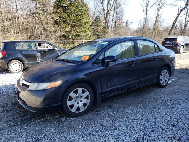 1HGFA16516L062581 - 2006 HONDA CIVIC LX BLACK photo 1