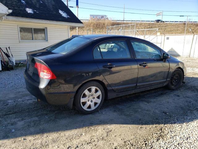 1HGFA16516L062581 - 2006 HONDA CIVIC LX BLACK photo 3