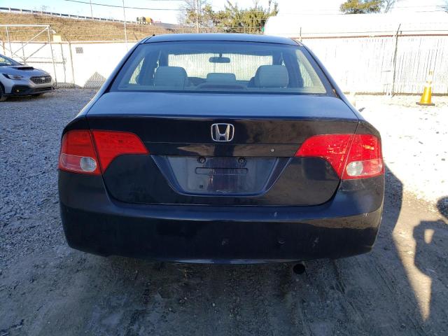 1HGFA16516L062581 - 2006 HONDA CIVIC LX BLACK photo 6