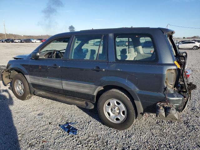 2HKYF18164H548078 - 2004 HONDA PILOT LX GRAY photo 2