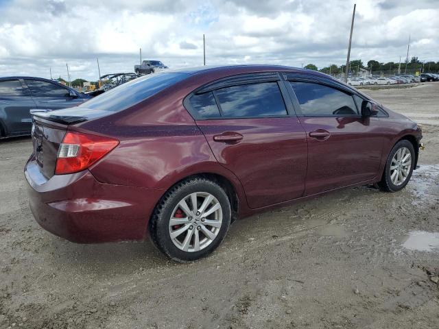19XFB2F86CE372306 - 2012 HONDA CIVIC EX ბურგუნდია ფოტო 3