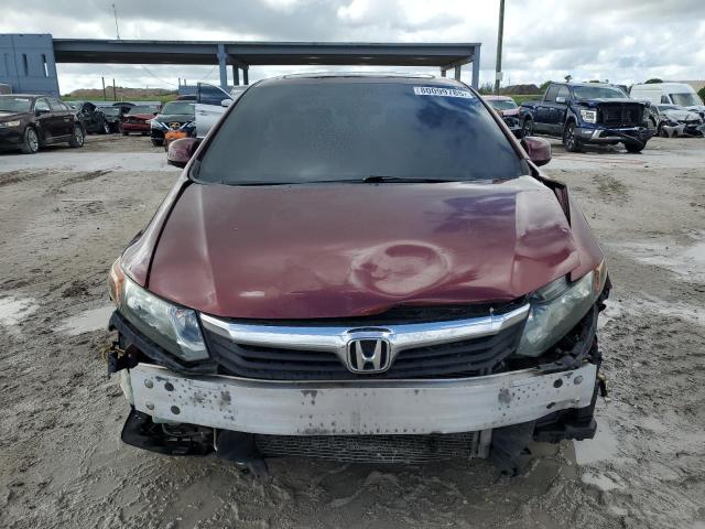 19XFB2F86CE372306 - 2012 HONDA CIVIC EX ბურგუნდია ფოტო 5