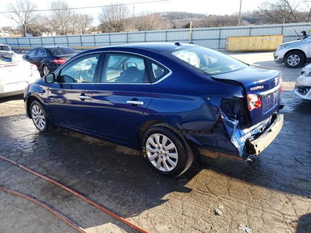 3N1AB7AP6GY308179 - 2016 NISSAN SENTRA S BLUE photo 2