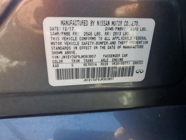 JN1EV7AP9JM363857 - 2018 INFINITI Q50 LUXE Графитовый фото 12