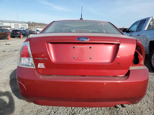 3FAHP06Z69R200274 - 2009 FORD FUSION S BURGUNDY photo 6