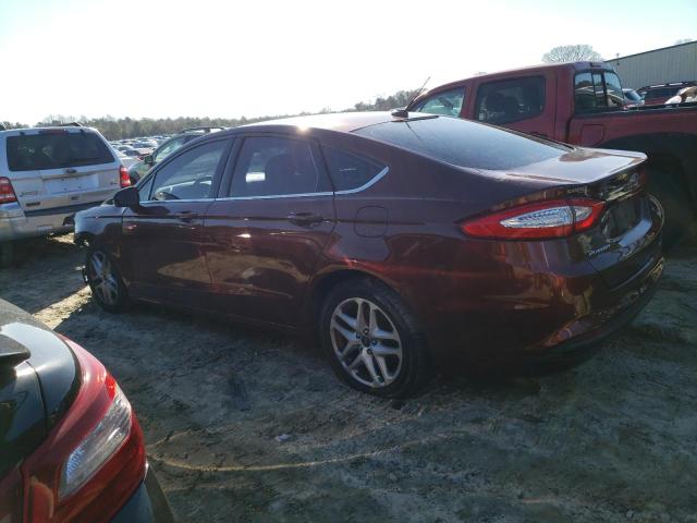 3FA6P0H75GR299766 - 2016 FORD FUSION SE BURGUNDY photo 2