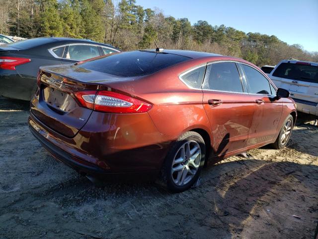 3FA6P0H75GR299766 - 2016 FORD FUSION SE BURGUNDY photo 3