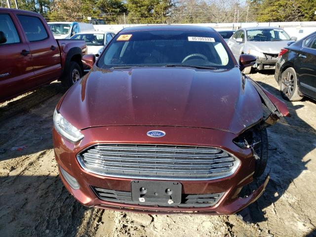 3FA6P0H75GR299766 - 2016 FORD FUSION SE BURGUNDY photo 5