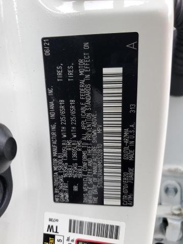 5TDGZRAH8MS532810 - 2021 TOYOTA HIGHLANDER XLE Beyaz fotoğraf 13