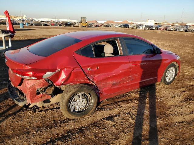 5NPD74LF3JH331891 - 2018 HYUNDAI ELANTRA SE RED photo 3