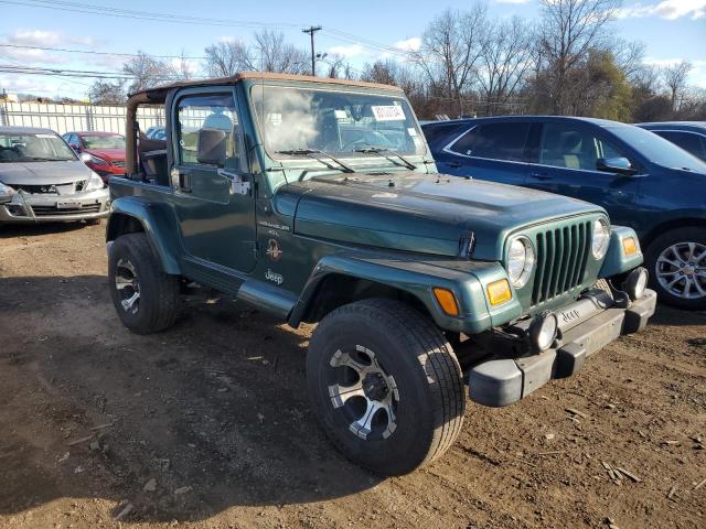 1J4FA59S31P324555 - 2001 JEEP WRANGLER / SAHARA GREEN photo 4