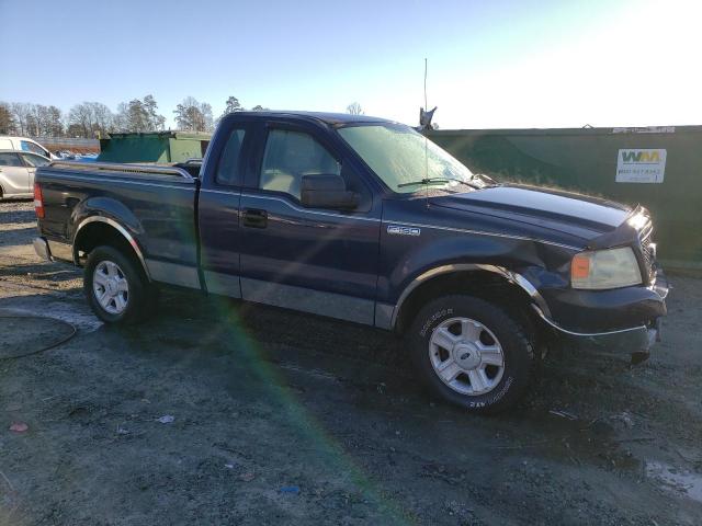 1FTRF12524NC51213 - 2004 FORD F150 BLUE photo 4