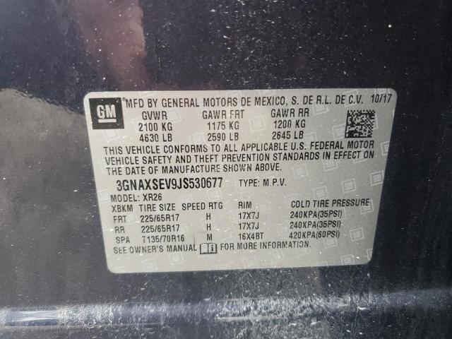 3GNAXSEV9JS530677 - 2018 CHEVROLET EQUINOX LT ლურჯი ფოტო 26
