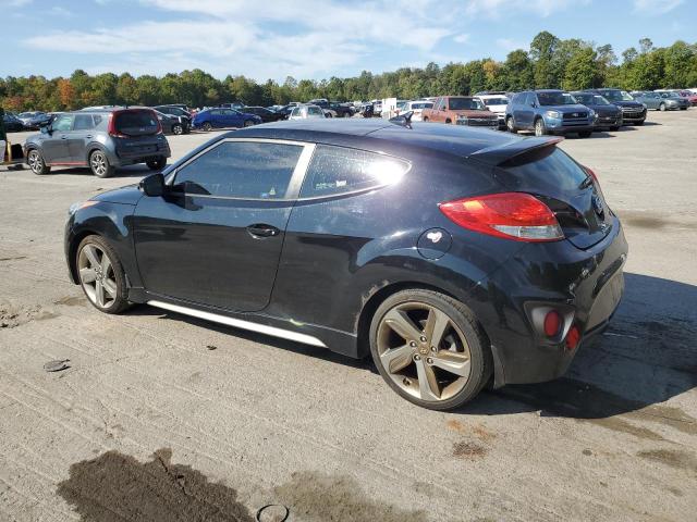 KMHTC6AE0DU148225 - 2013 HYUNDAI VELOSTER TURBO BLACK photo 2