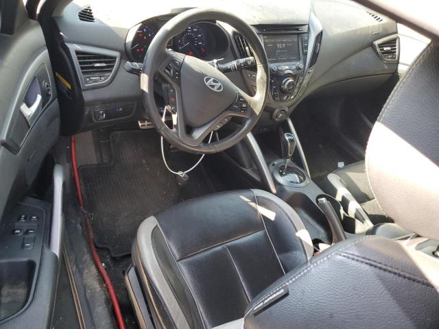 KMHTC6AE0DU148225 - 2013 HYUNDAI VELOSTER TURBO BLACK photo 8