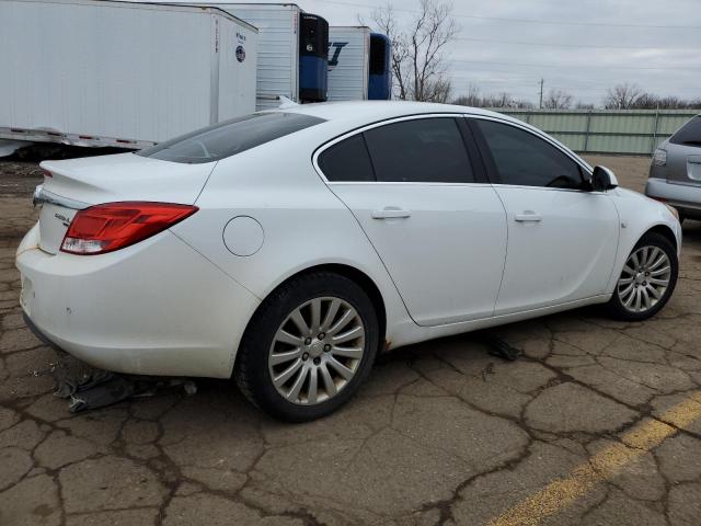 2G4GS5EC2B9178344 - 2011 BUICK REGAL CXL WHITE photo 3