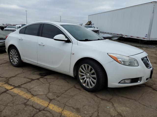 2G4GS5EC2B9178344 - 2011 BUICK REGAL CXL WHITE photo 4