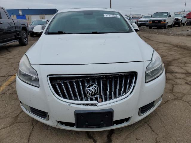 2G4GS5EC2B9178344 - 2011 BUICK REGAL CXL WHITE photo 5