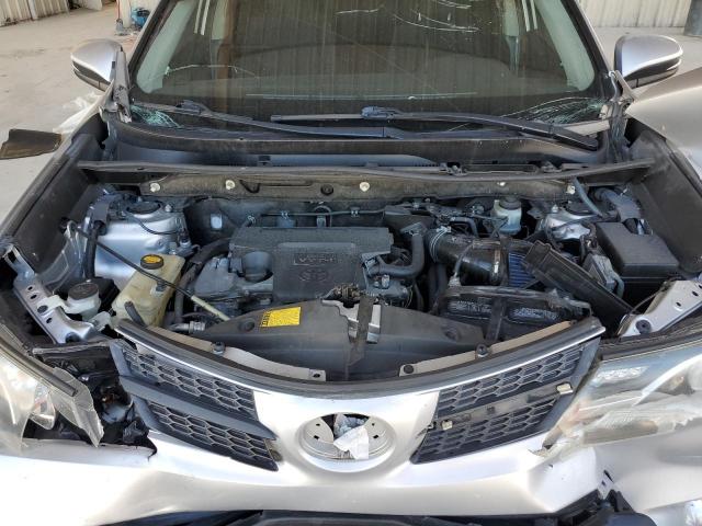 JTMWFREV8DD014938 - 2013 TOYOTA RAV4 XLE SILVER photo 12