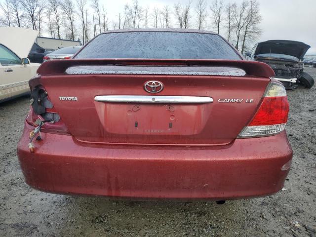 JTDBE32KX53024001 - 2005 TOYOTA CAMRY LE BURGUNDY photo 6