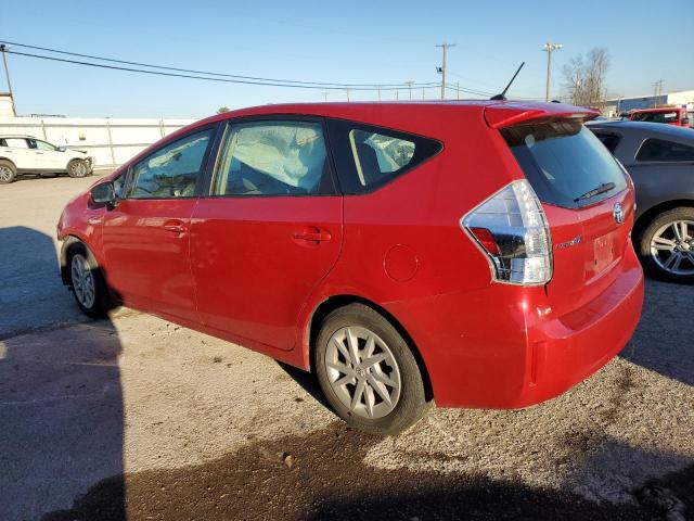 JTDZN3EU5EJ014192 - 2014 TOYOTA PRIUS V RED photo 2